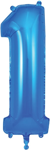 34" Number 1 Blue Foil