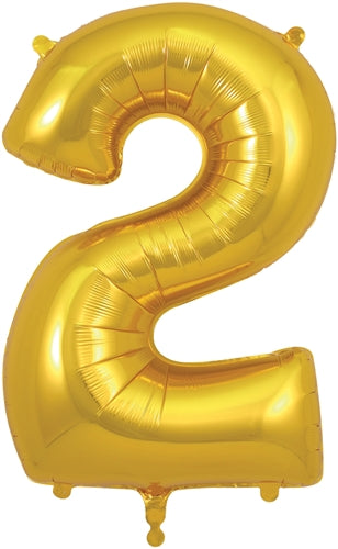 34" Number 2 Gold Foil