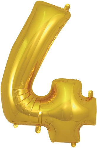 34" Number 4 Gold Foil