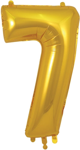 34" Number 7 Gold Foil