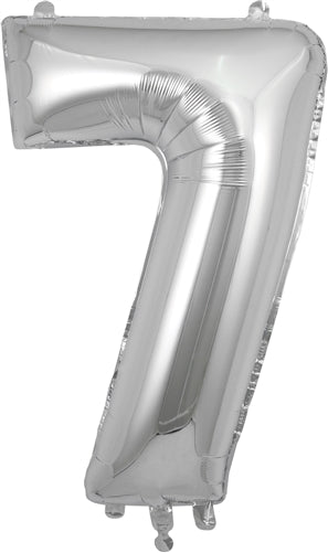 34" Number 7 Silver Foil
