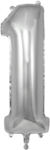 34" Number 1 Silver Foil