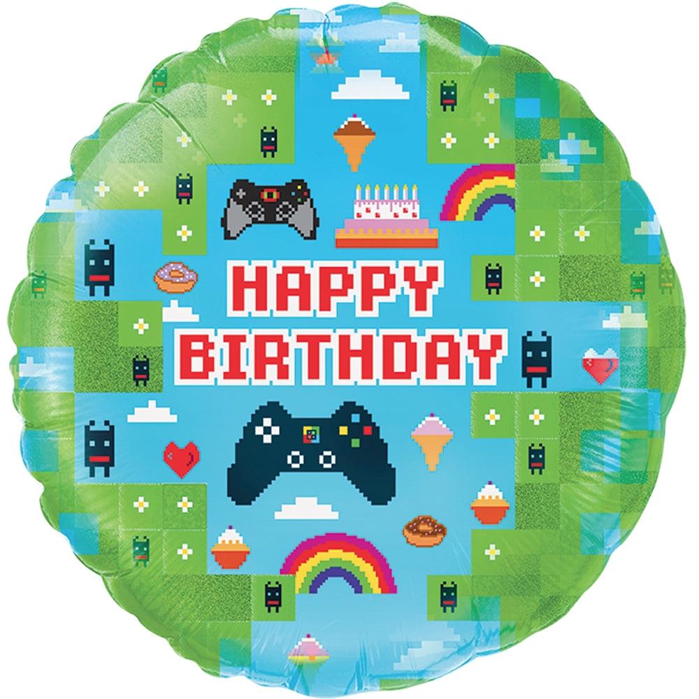 18" Blox Game Birthday Holographic Foil