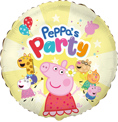 18" Round Peppa's Party Foil