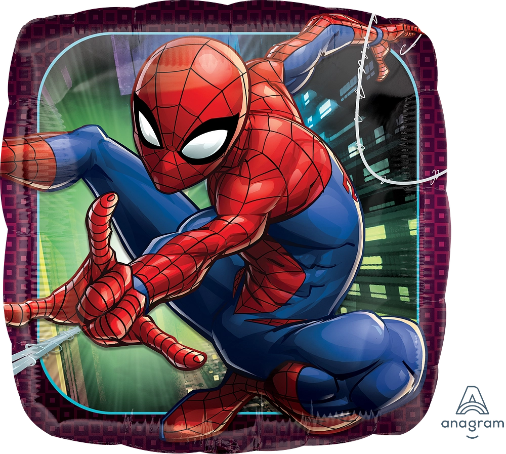 18 Square Spider-Man Animated Foil
