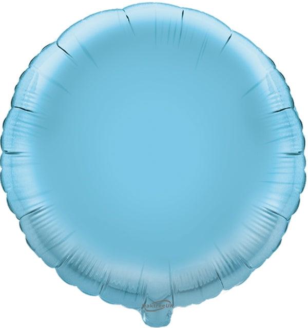 18" Light Blue Round Packaged Foil
