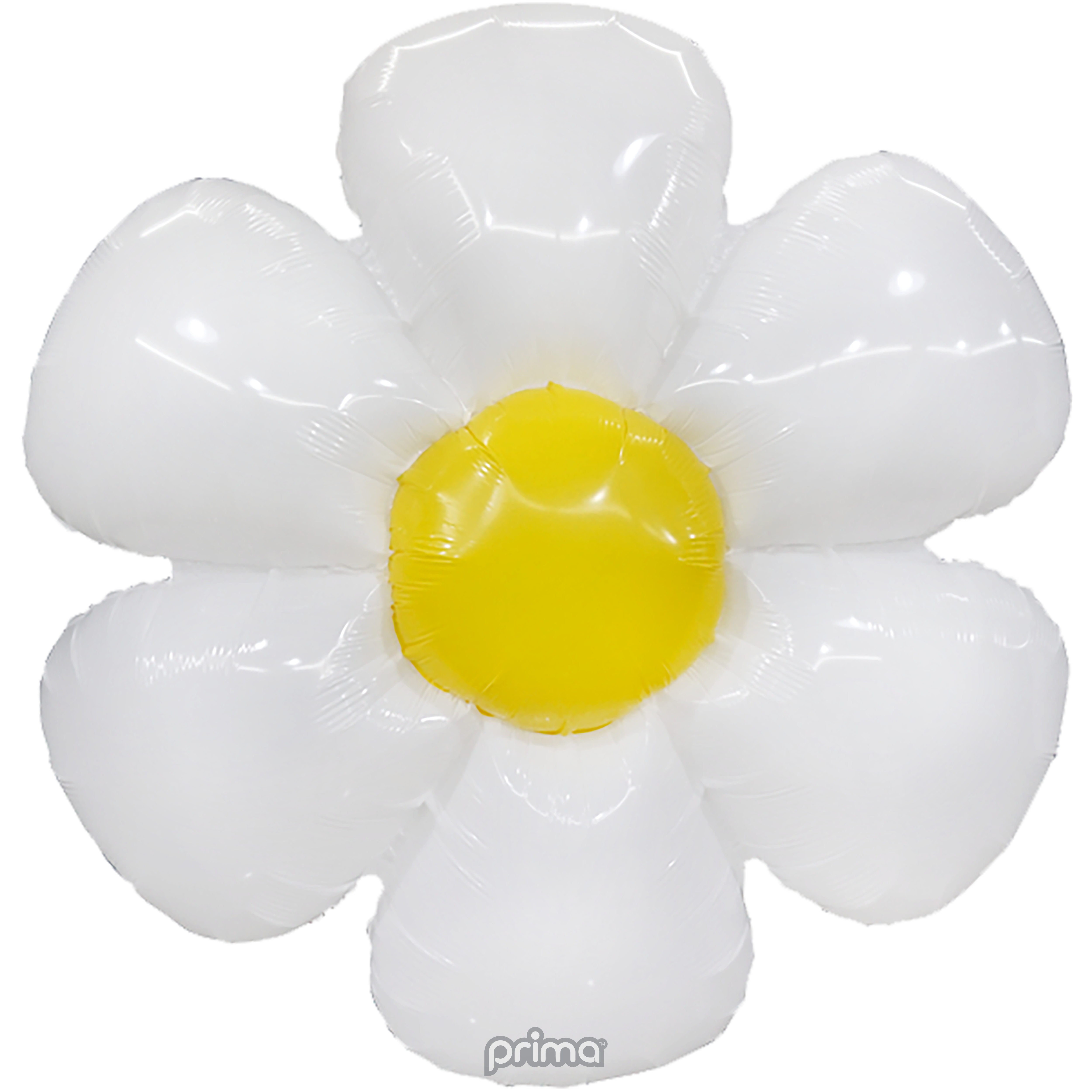 34" Deco White Daisy Foil