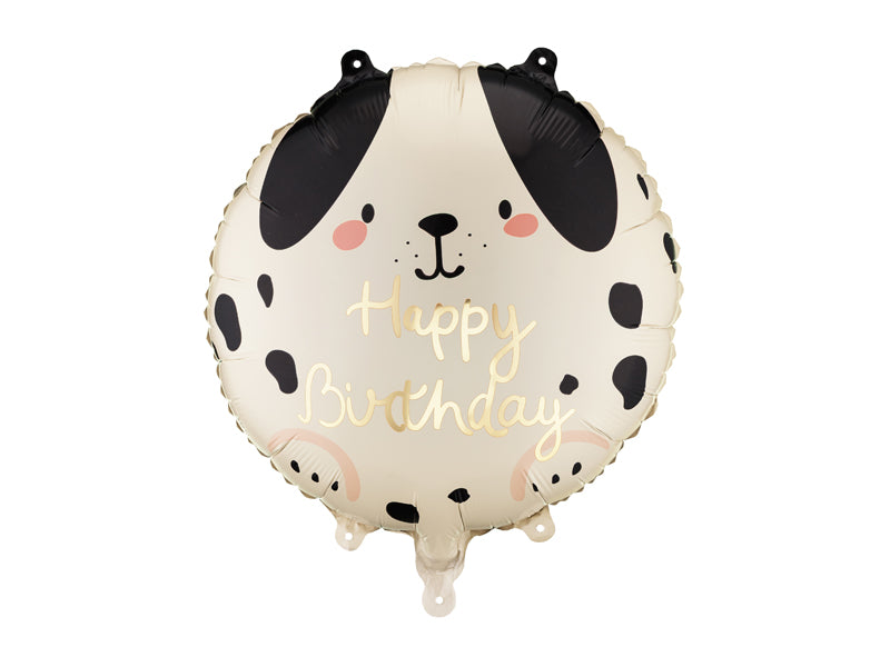 18" Round Happy Birthday Dog Foil