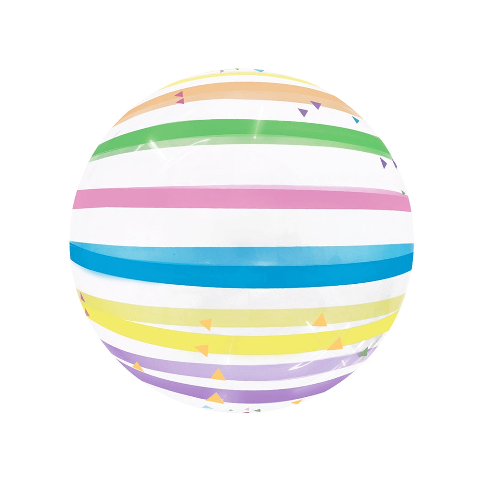 20" Rainbow Stripe Eirloon (self-Sealing Valve)